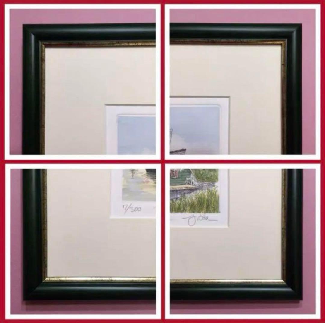 絵画・額縁・版画・織田 義郎・新品未使用・ザーンセ・スカンス・エッチング・美術品