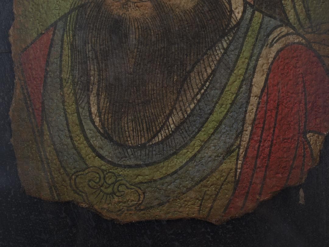 骨董市 掘り出し品中国時代 敦煌莫高窟壁画 人物像 AK1780B10-5