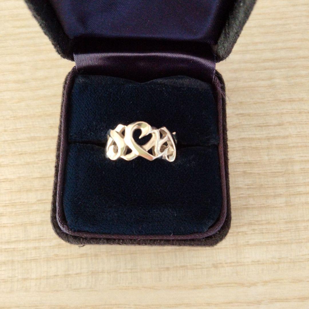 Tiffany ティファニーリング トリプルラビングハート