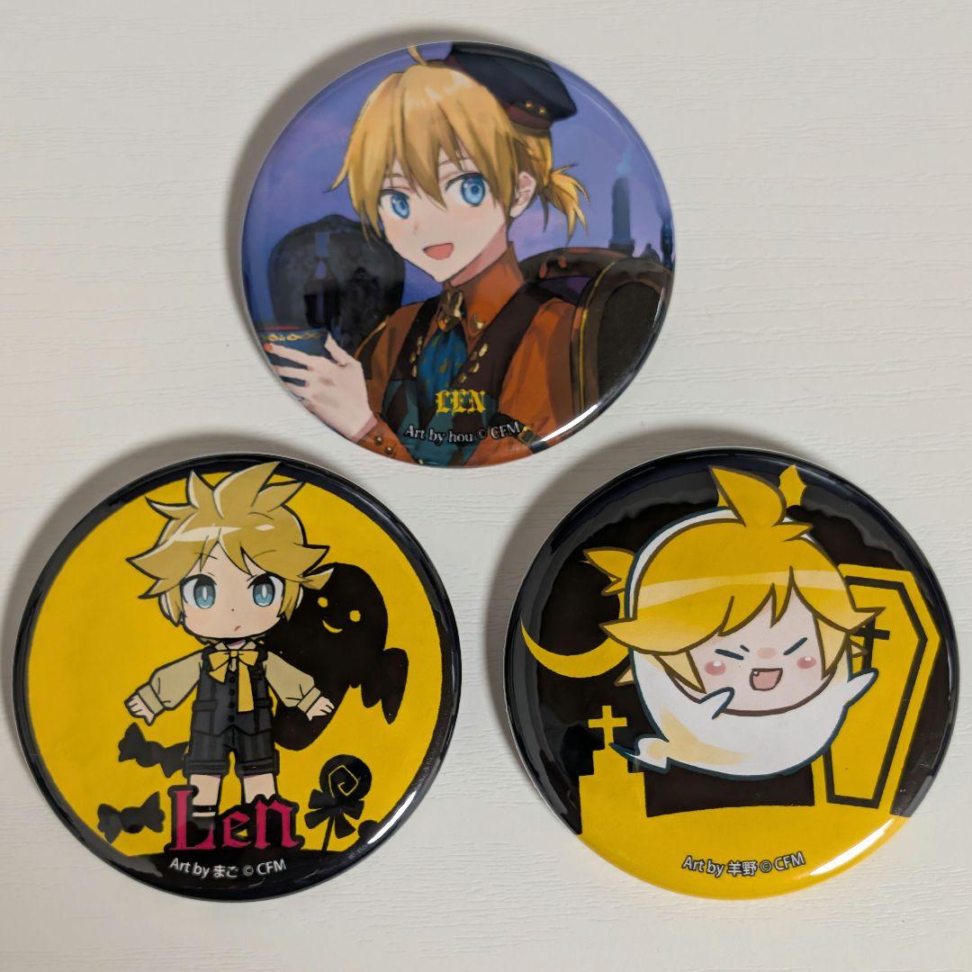 鏡音レン 缶バッジ Halloween Mad Tea Party 初音ミク