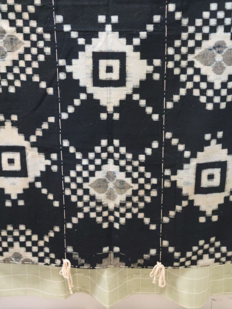 刺子 藍染め 古布 木綿 高級手芸品 153 × 95cm 壁掛け 上質 美品