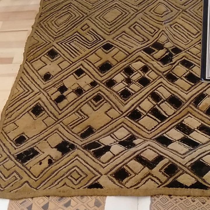 クバ族草ビロード貴重アンティーク