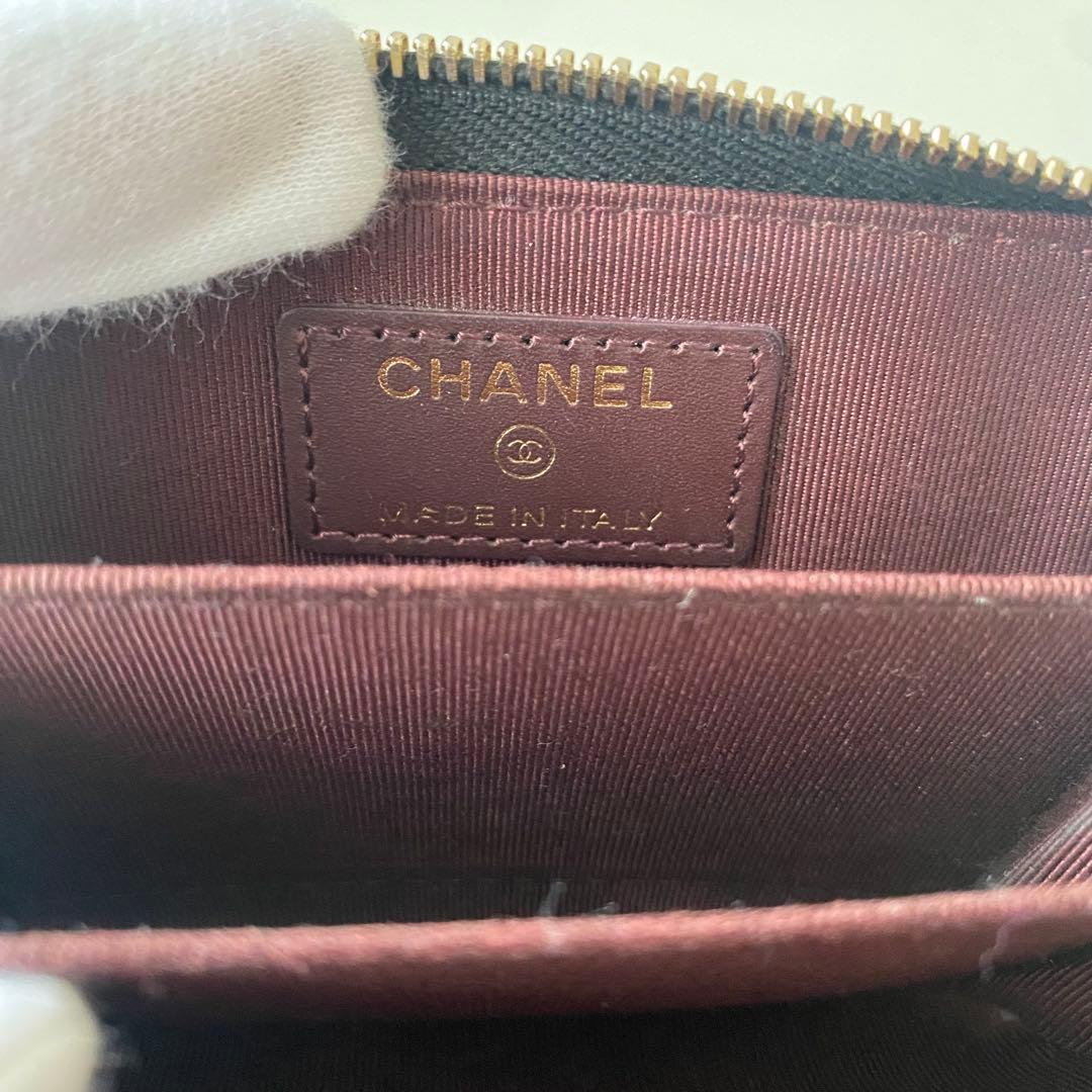 【美品】CHANEL クラシック ジップ パース ブラック