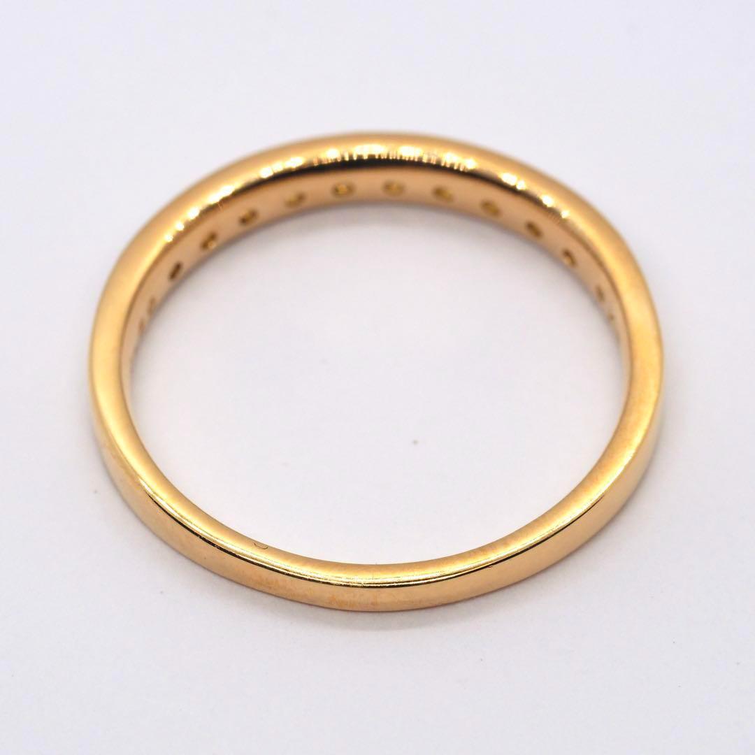 【ESTELLE】K18YG D0.30ct ハーフエタニティ リング