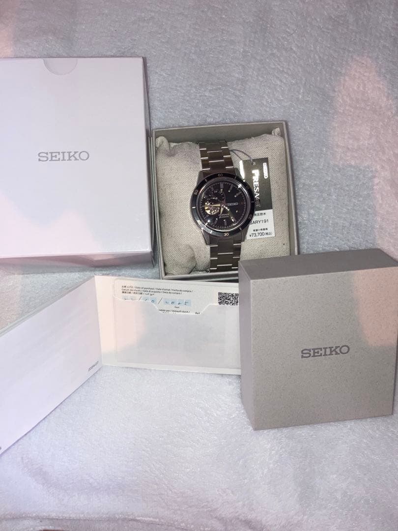 未使用　大特価　SEIKO プレザージュ　SARY191 ブラック