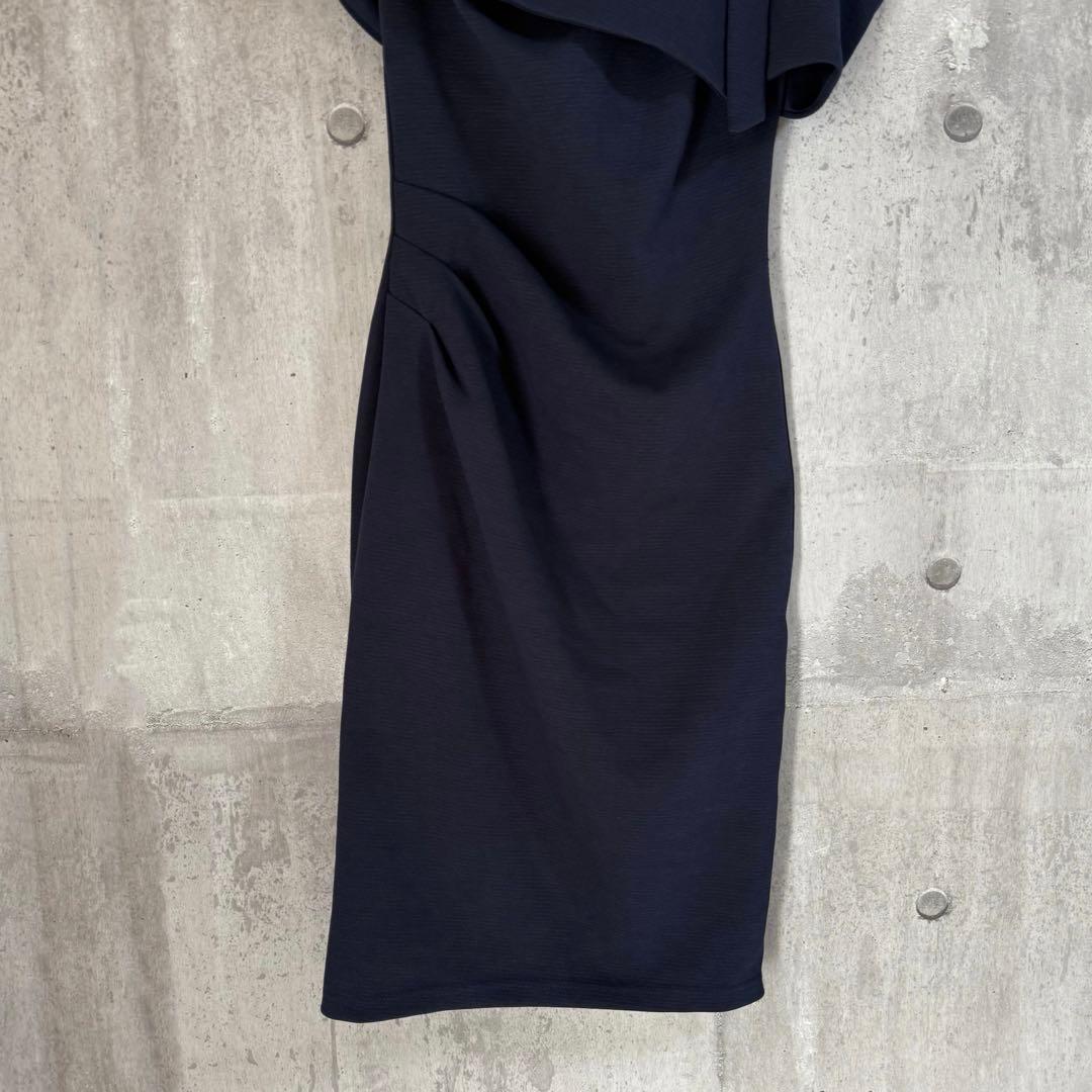 Veautt ヴュート 【XS】 オフショルダー　タイトドレス　ネイビー
