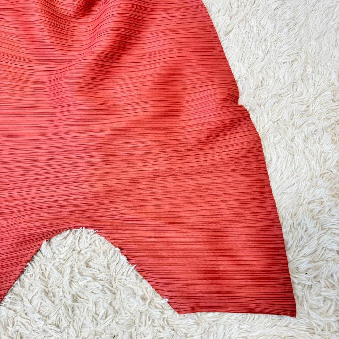 PLEATS PLEASE プリーツ　サルエルパンツ　薄赤色