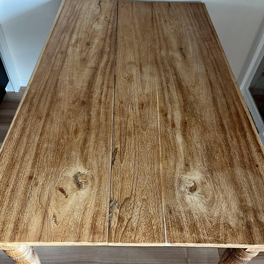 オールドチークダイニングテーブル150cm　（総無垢）