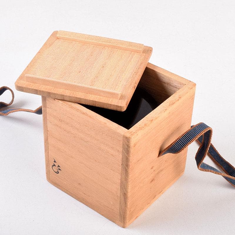 jingo様 専用茶道具 黒漆 棗 仕覆付 花押入り時代箱 V 8401