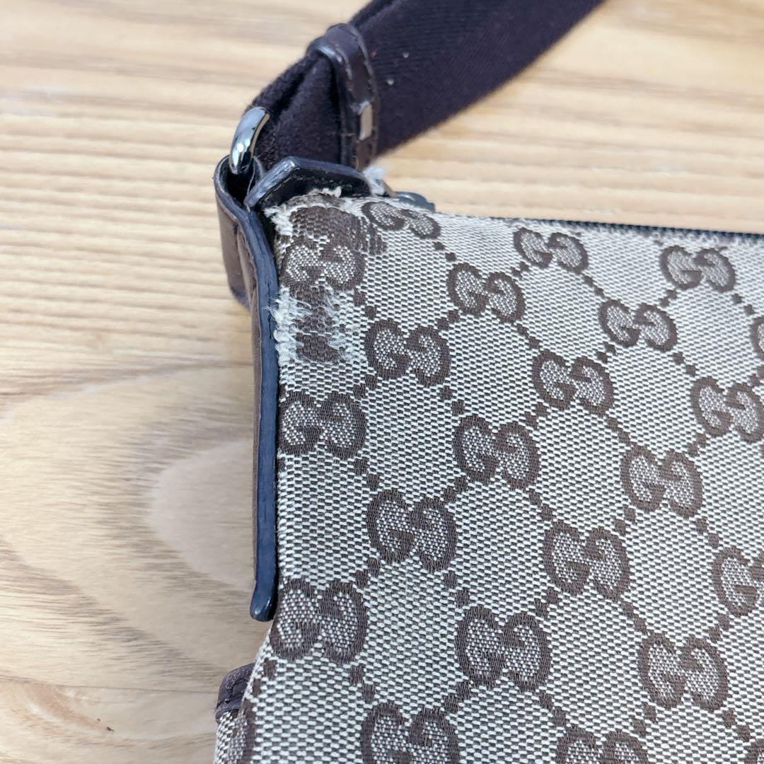 GUCCI グッチ GGキャンバス ショルダーバッグ 巾着袋 保存袋付