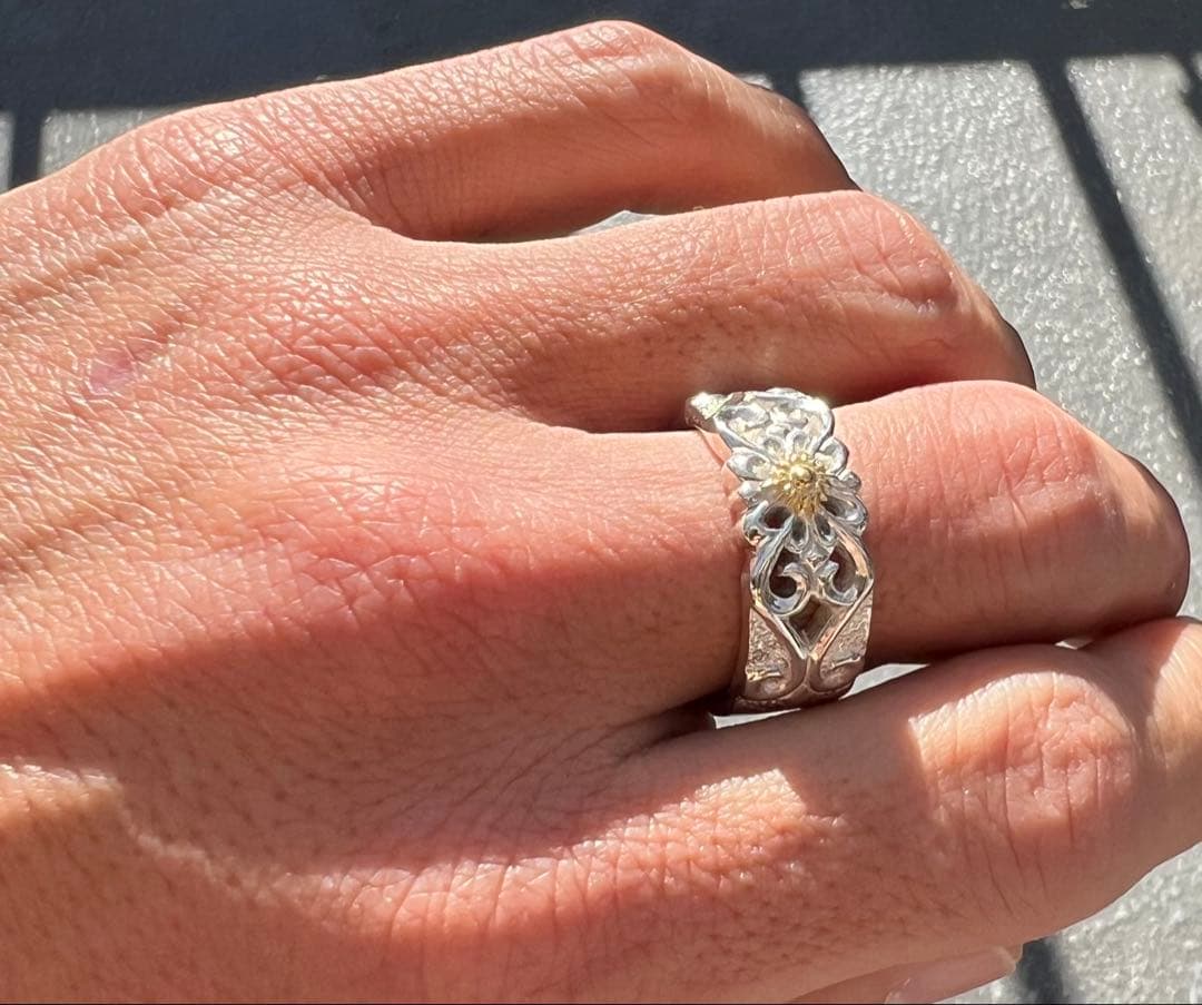 だ*ん様 アリゾナフリーダム　k18 太陽神　シルバーリング　　21号　廃盤　希