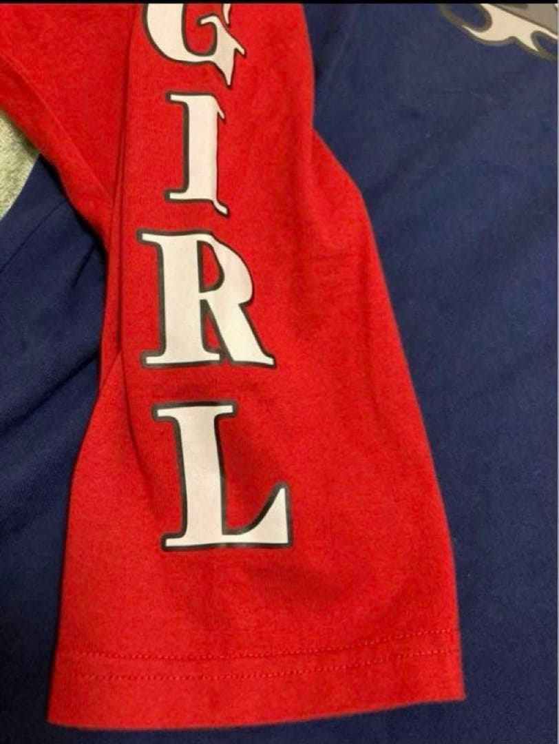 《入手困難品》あいみょん着用‼️X-girl ロンTネイビー長袖リンガーTシャツ