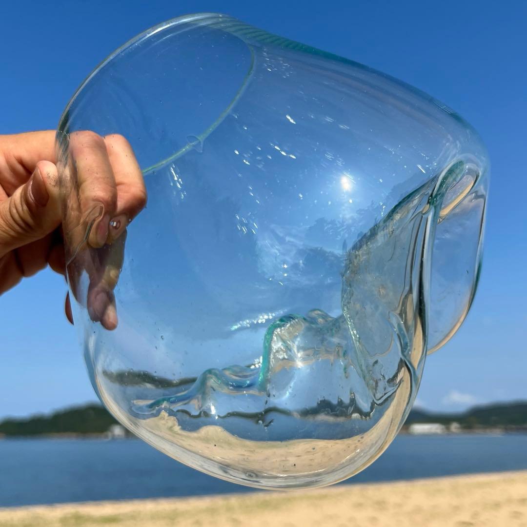 流木ガラスオブジェ大F 花瓶 金魚鉢 ガーデニング フラワーポット 水槽