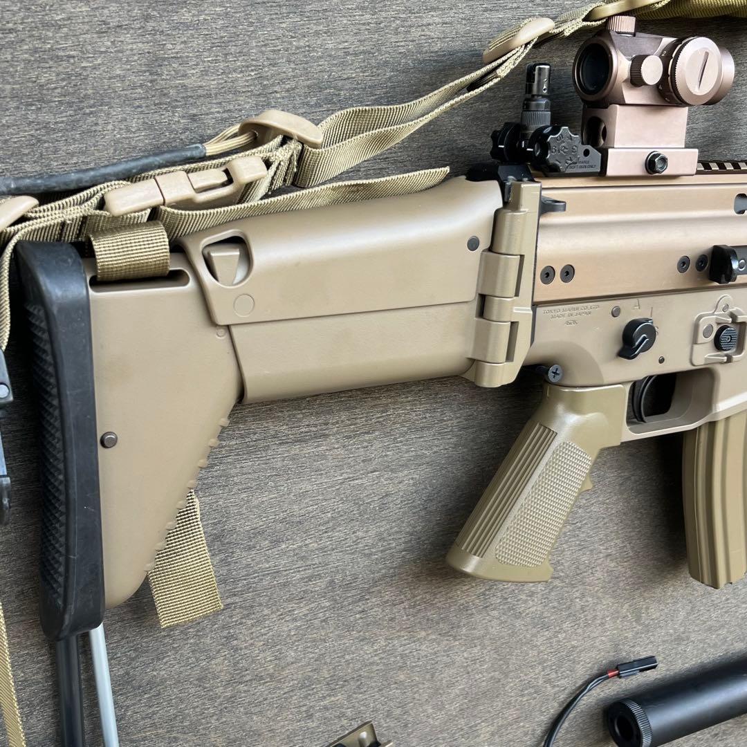 東京マルイ SCAR-L 次世代電動ガン タンカラー HK45付属共に中古 東京