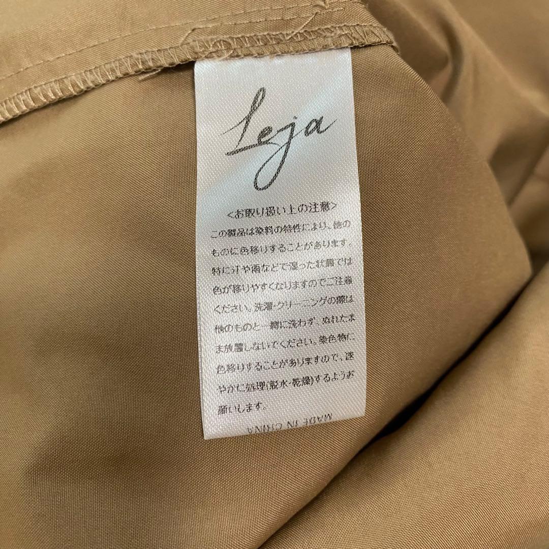 Leja シアープリーツスリーブIラインワンピースドレス オケージョン お呼ばれ