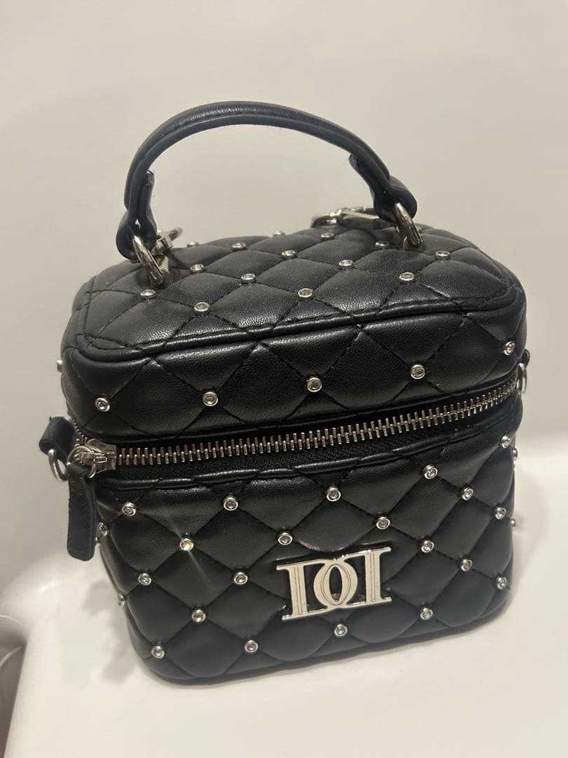 darich キルティングビジュースクエアミニバッグ