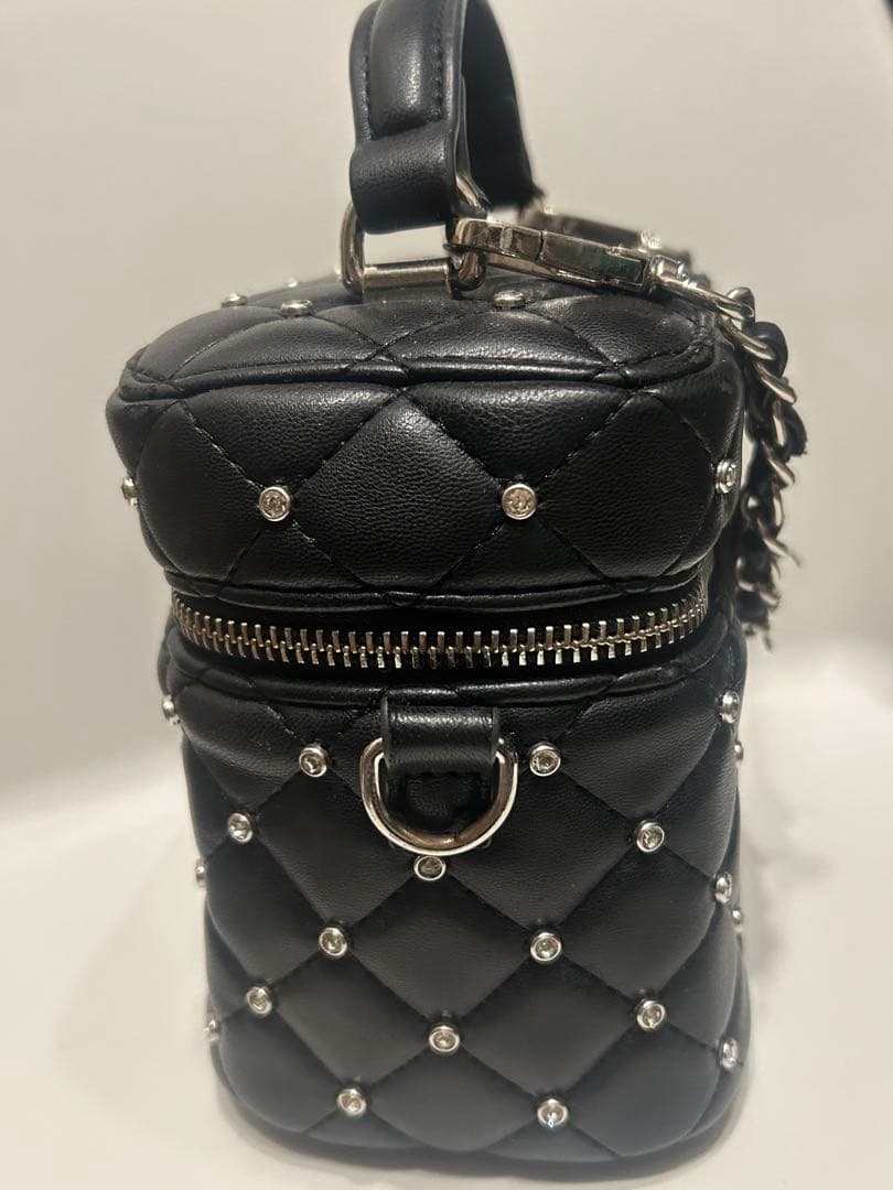 darich キルティングビジュースクエアミニバッグ