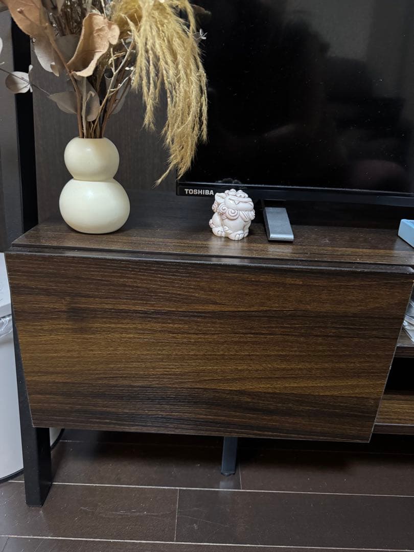 たけのこ様専用】木製テレビボード オープンシェルフ付き