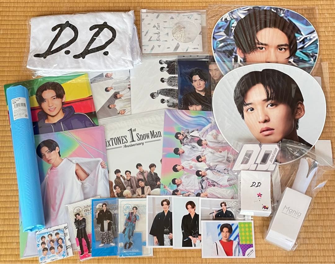 SnowMan 目黒蓮 グッズセット アクスタ うちわ 公式写真 ペンライト 他