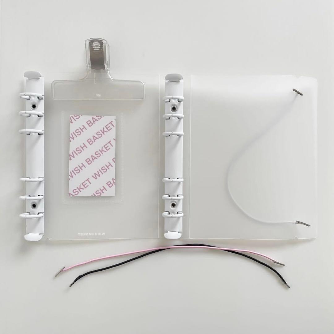 早い者勝ち 韓国 貯金 バインダー ダブルリングバインダー リフィル 白