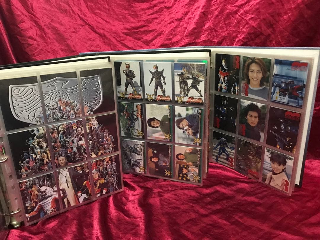 希少　仮面ライダカード&専用アルバム大量まとめ売りレアカードありレトロ