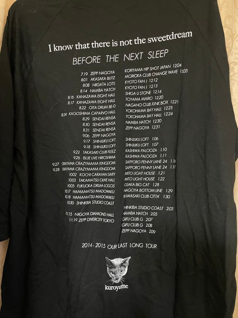 清春/黒夢 ラストツアーᎢシャツ BIG TEE アンディー L N1107