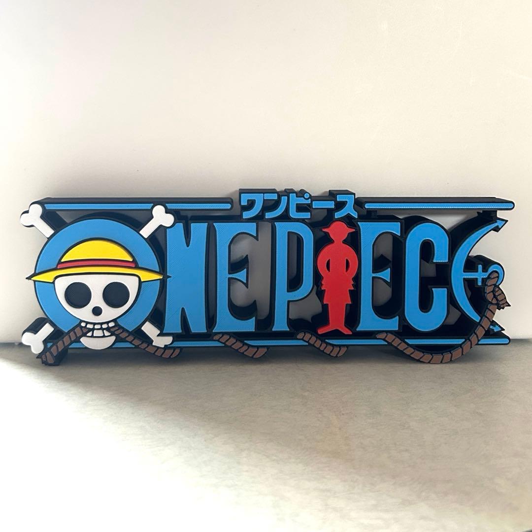 25cm ワンピース ONE PIECE ビッグサイズ 立体 ロゴフィギュア - メルカリ