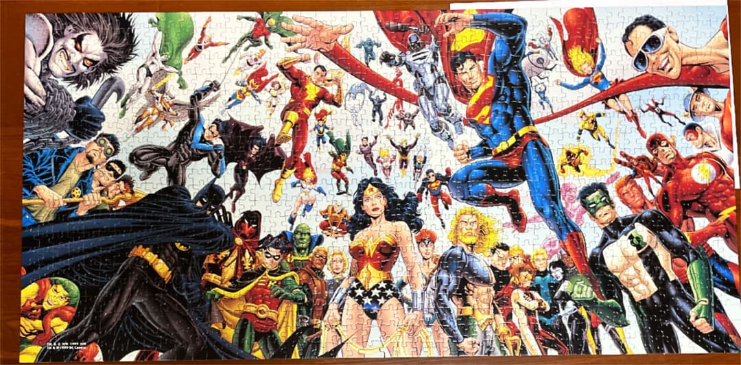 ジグゾーパズル 1000ピース アメコミ DCヒーロー スーパーマン バットマン