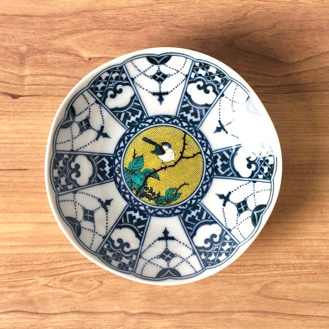 九谷焼 新品 染付瓔珞門時代画風 吉田屋 小皿 4号皿 5枚 - メルカリ