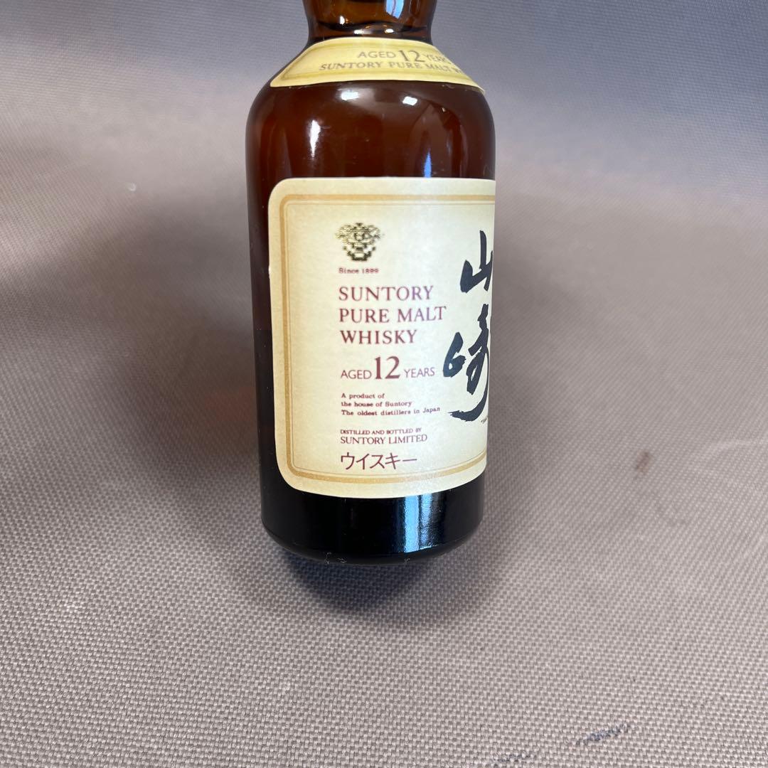 山崎 12年 ピュアモルトウイスキー 50ml 響マーク ミニチュアボトル