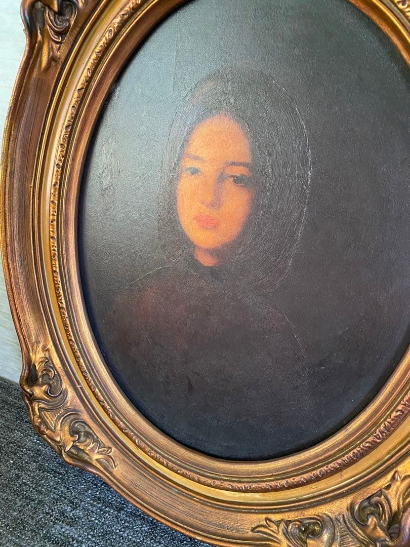 ルーマニア美術館展　ニコラエ　グリゴレスク　マリア・ナクの肖像　複製画