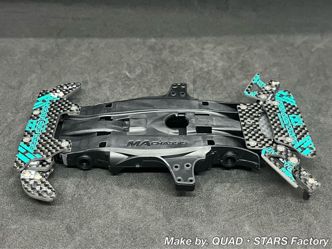 【ミニ四駆・MA用】2軸ATピボットバンパー＋段下げ3mm加工＋1軸リヤアンカー