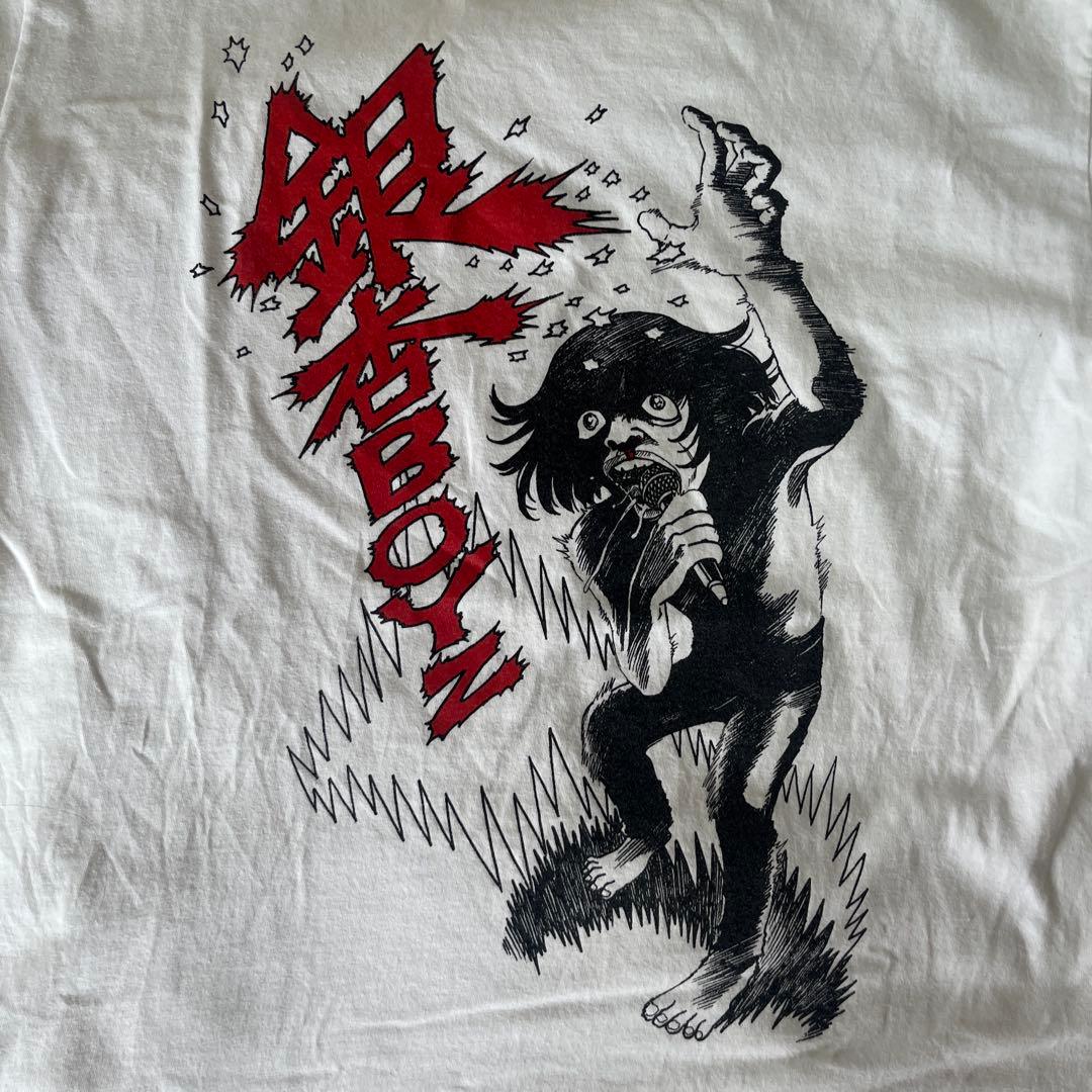 銀杏BOYZ Tシャツ ホワイト バンドTシャツ 希少(新井英樹書き下ろし)