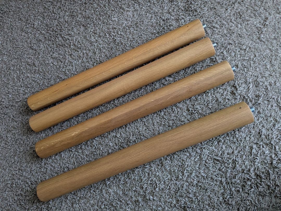 無印良品 木製テーブル天板 140×80cm　脚4本組