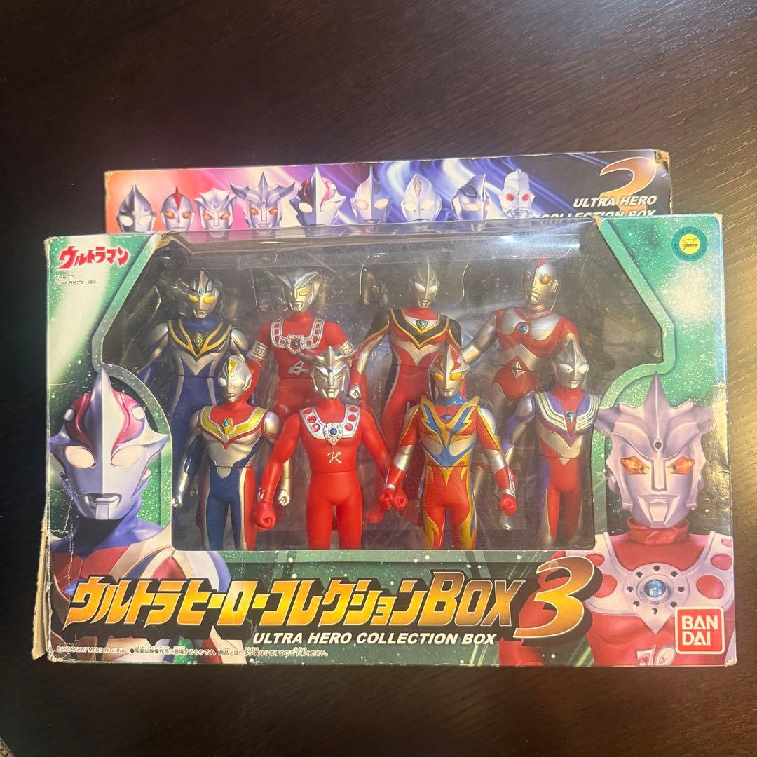 ウルトラヒーローコレクションボックス１，２，３セット