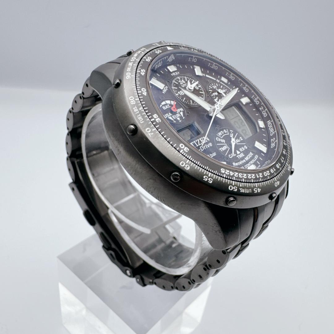 【美品】 CITIZEN プロマスター スカイ ナビホーク U600　ガンメタル