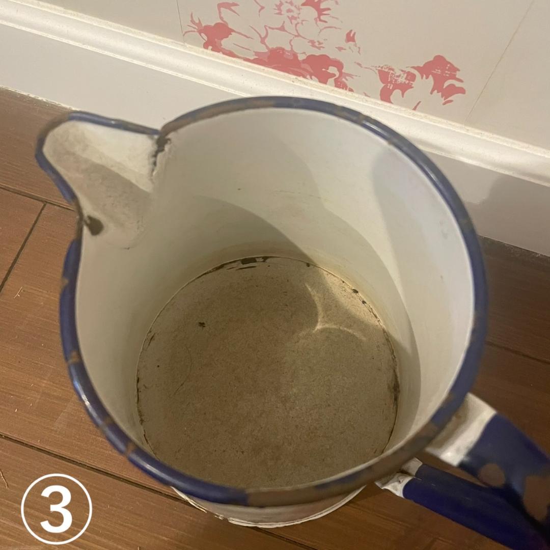 イギリスアンティーク ホーロー ジャグ 3個 ブロカント 蚤の市