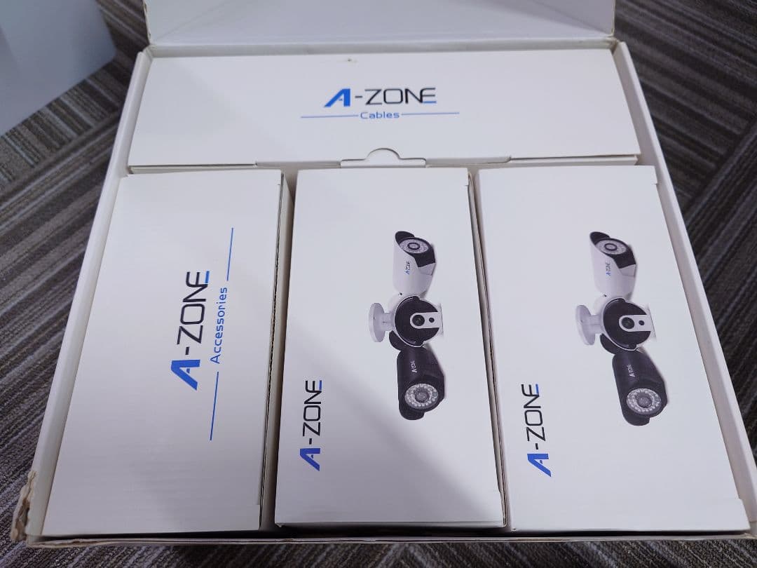 A-ZONE 防犯カメラ セット 未使用カメラ1台 1T HDD