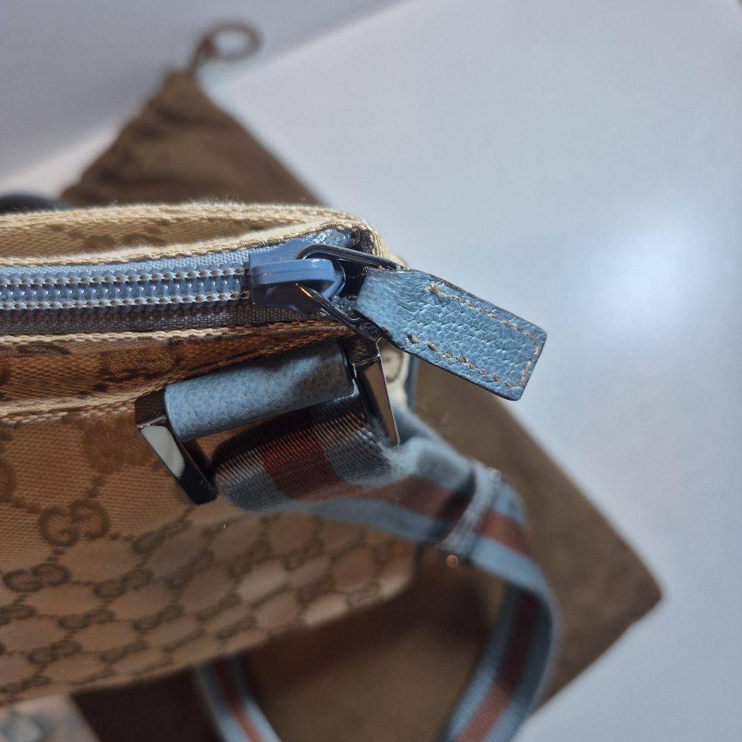 希少　GUCCI グッチ GGキャンバス シェリー ウェビング ショルダーバッグ