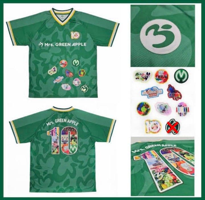 ワッペン ミセスグリーンアップル ゲームシャツ 10アルバム - メルカリ