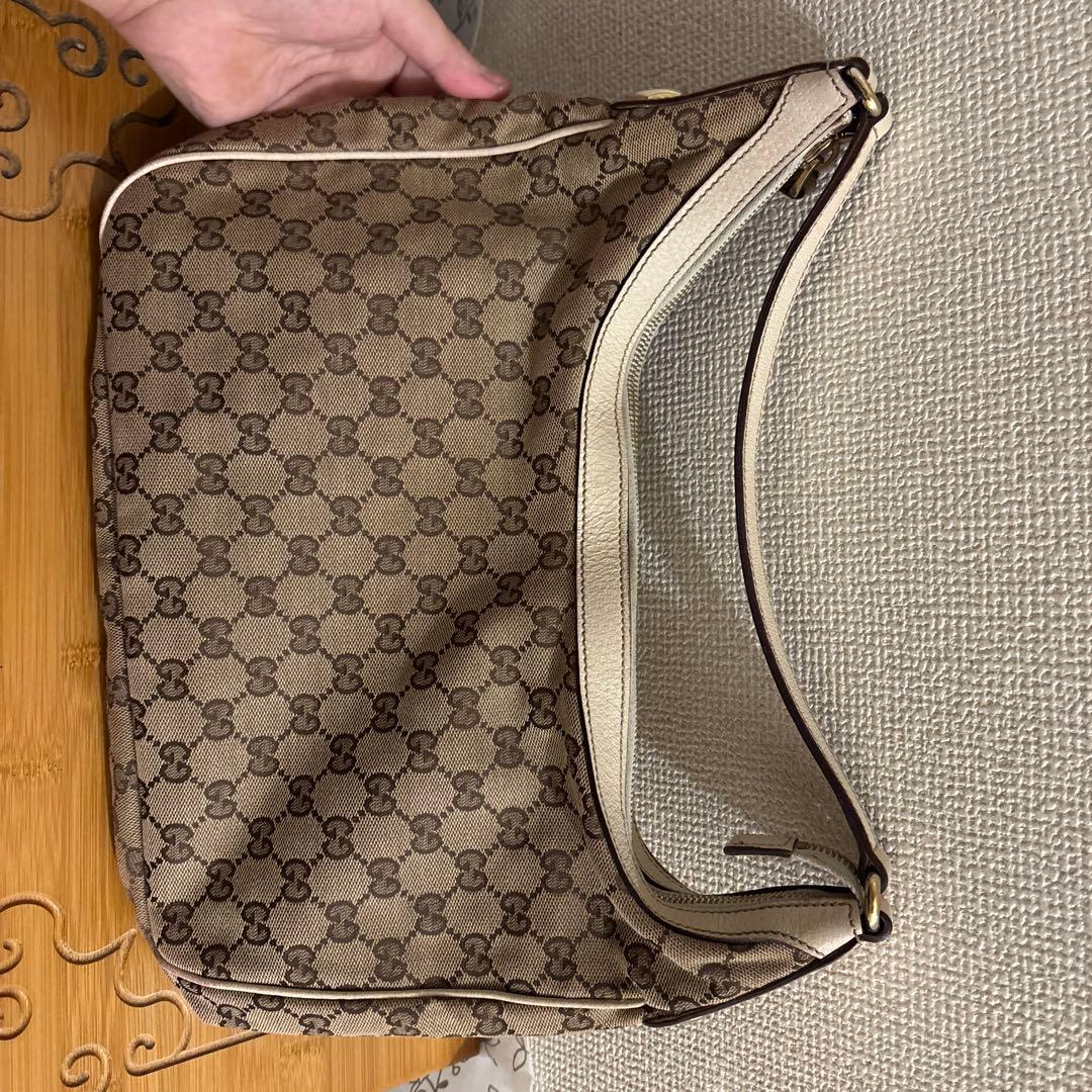 P*e様 Gucci ショルダーバッグ ベージュとブラウン