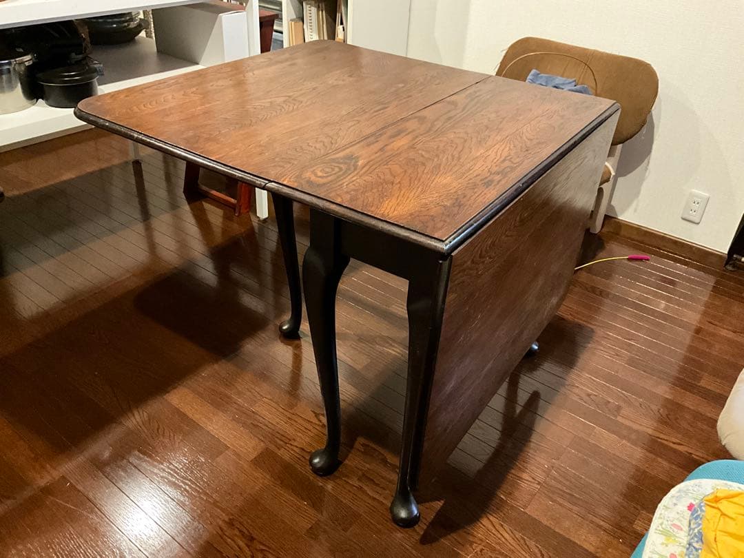 アンティーク山本商店レストア　英国　アンティーク　バタフライテーブル　2〜6人用