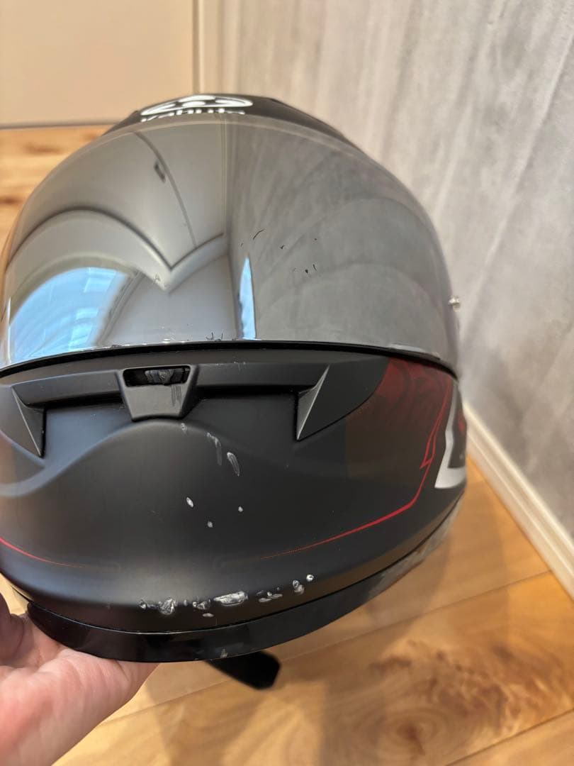 KABUTO フルフェイスヘルメット ブラック/レッド　Ｌサイズ