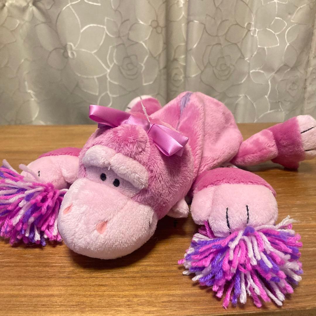 NICI ニキ フィギュアペンポーチ チアリーダー ゴリラ ピンク プラザ