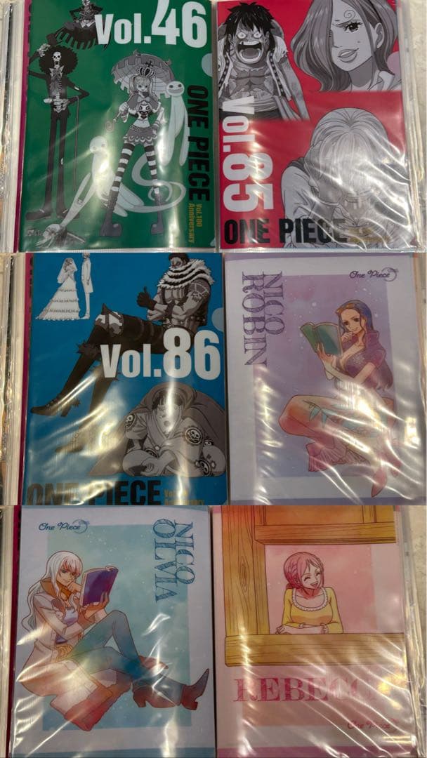 ワンピースA4クリアファイル ONE PIECEコミックカバー 投票 一番くじ