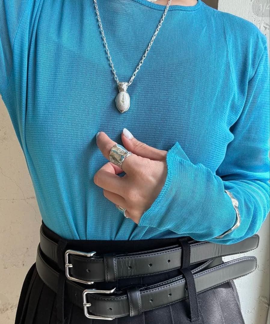 The Frankie Shop ダブルベルト プリーツ スカート