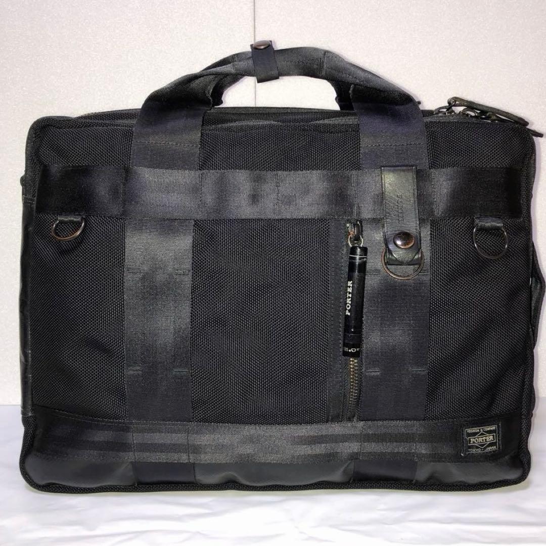 美品✨ポーター ヒート ビジネスバッグ 3way 2層 A4可 マグライト 黒
