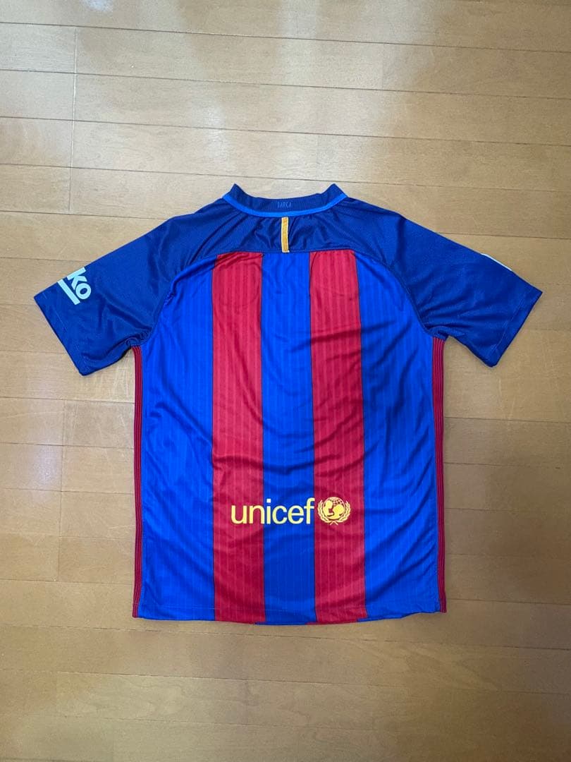 FCバルセロナ 2016-2017 ホームユニフォーム メッシ サインプリント 16