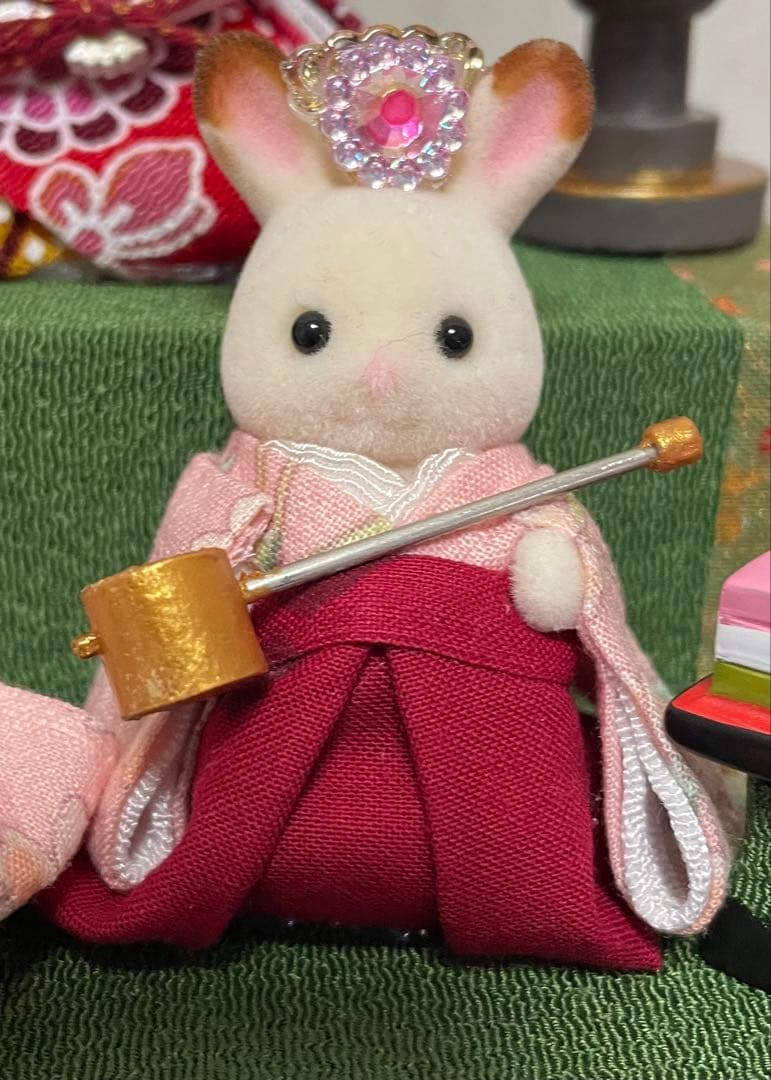 雛人形 二段飾り シルバニア赤ちゃん ケース入り