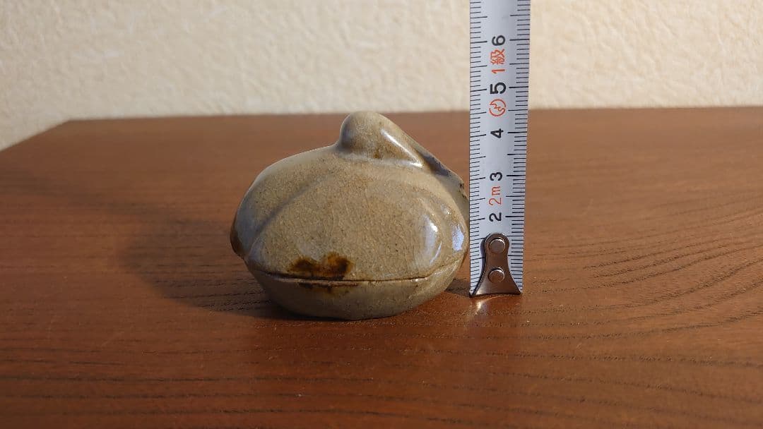 京焼　白磁　香合　鶴香合　茶道具　アンティーク香合　江戸期　古美術 　１客